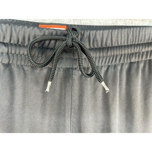 Adidas Pants Men’s Sz L Black Red Track Basketball Joggers Shiny Dazzle Y2K - Picture 7 of 11